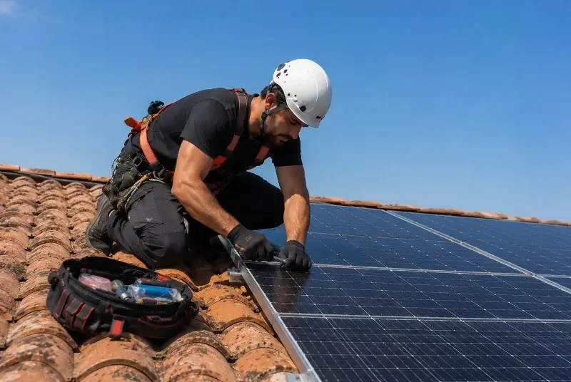 Maintenance et monitoring de panneaux solaires à Sainte-Radegonde